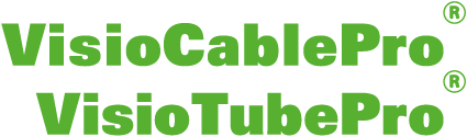 Logo VisioCablePro und Logo VisioTubePro