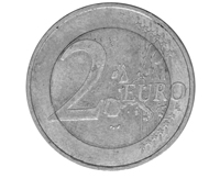 Prüfbild | 2 Euro im diffusen Auflicht