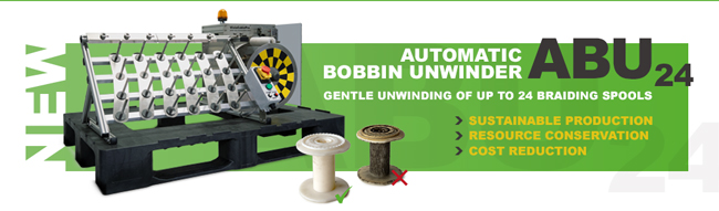 NEW ABU24 | Automatic bobbin unwinder - sustainable, resource- & cost-saving