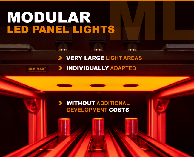 Modular LED Panel Lights | Very large light areas | Individually adapted | Without additional develpoment costs