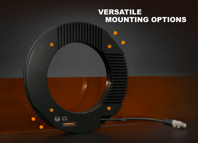 Versatile mounting options of the LUMIMAX LRHP series