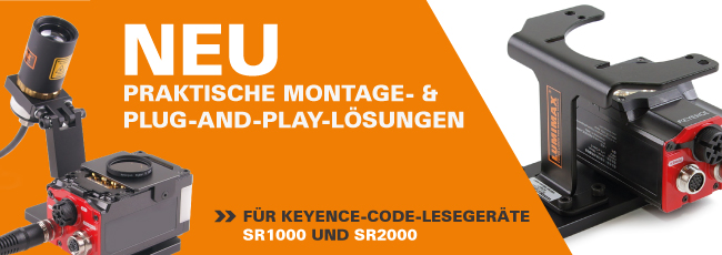 Neu | Praktische Montage- und Plug-and-Play-Lösungen für Keyence-Codeleser