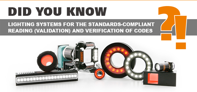 Did you know? | Interesting facts about lighting systems for the standards-compliant
reading (validation) and verification of codes