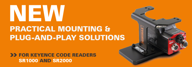 New | Practical mounting & plug-and-play solutions for keyence code reader
