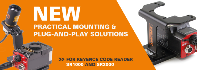 New | Practical mounting & plug-and-play solutions for keyence code reader