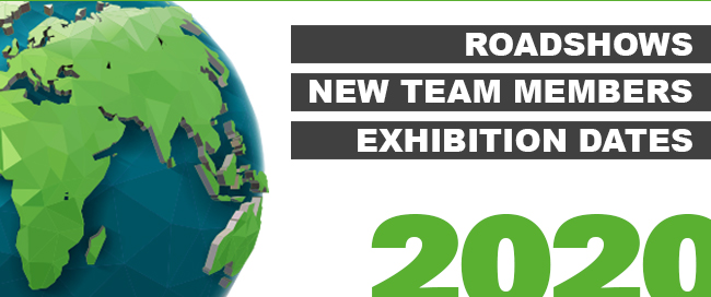 Roadshows | New Team Members | Exhibition Dates